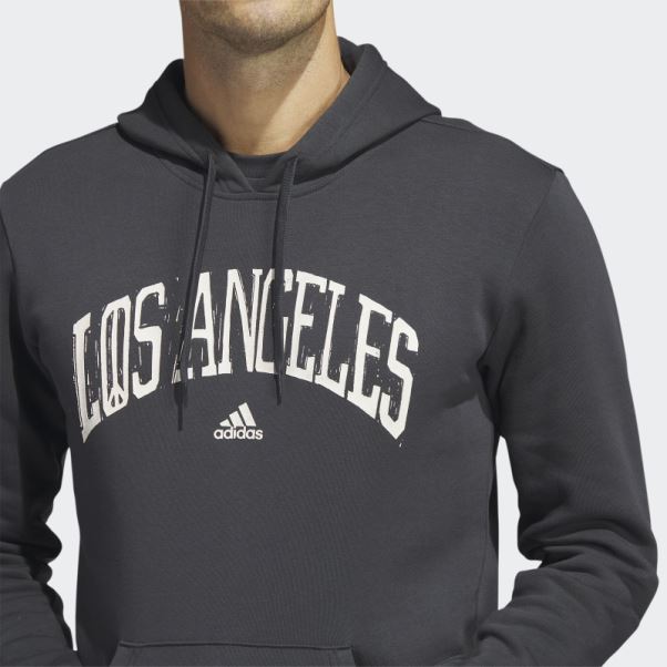 Sweat à Capuche Graphique Los Angeles (non Genré) Adidas Carbon