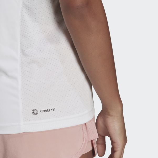 T-shirt De Tennis Adidas Club Blanc