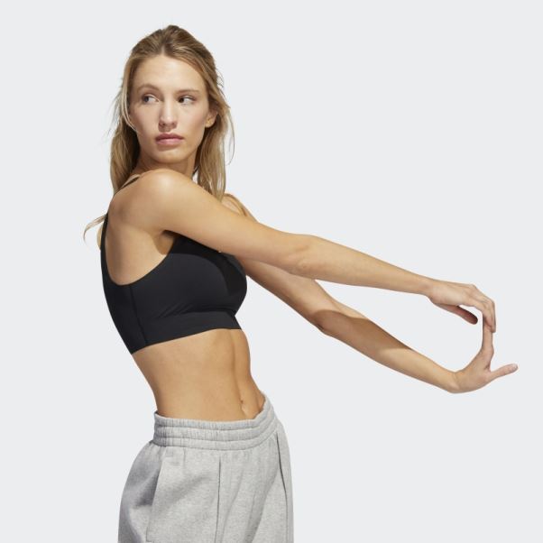 Soutien-gorge à Maintien Léger Adidas Purelounge Noir