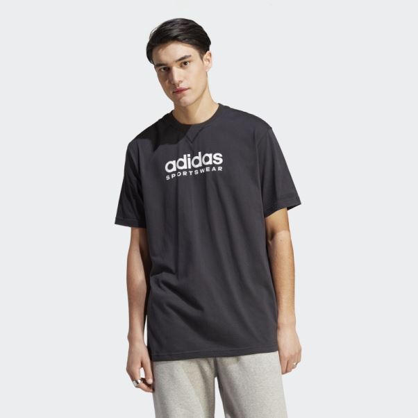 T-shirt Graphique Adidas All Szn Noir