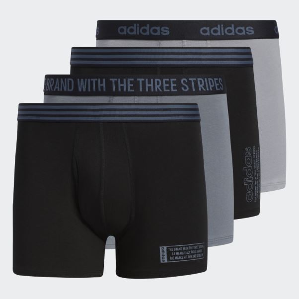 Adidas Core Slip De Bain En Coton 4 Paires Noir