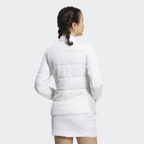 Wind.rdy Veste Matelassée Manches Longues Adidas Blanc