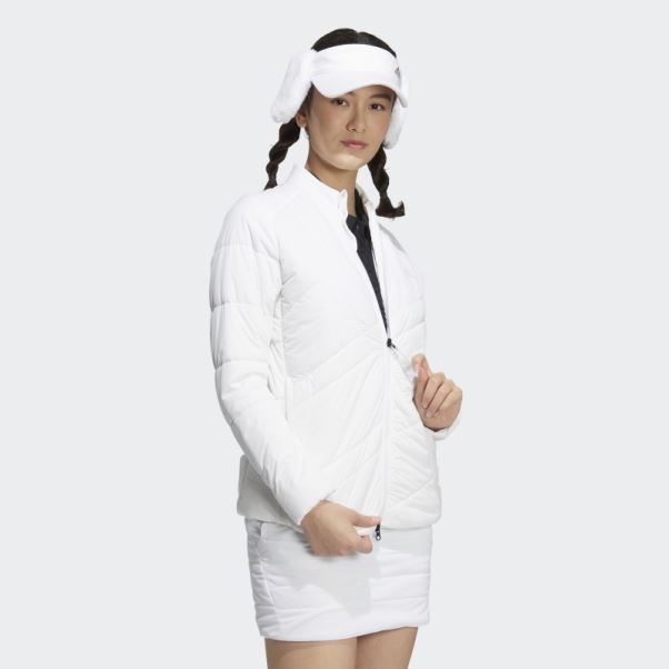 Wind.rdy Veste Matelassée Manches Longues Adidas Blanc