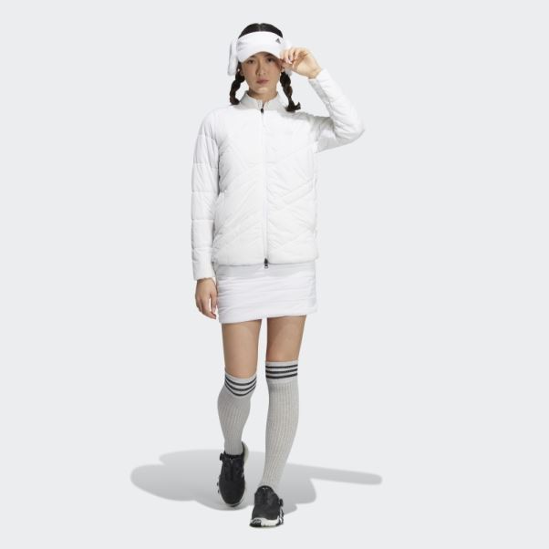 Wind.rdy Veste Matelassée Manches Longues Adidas Blanc