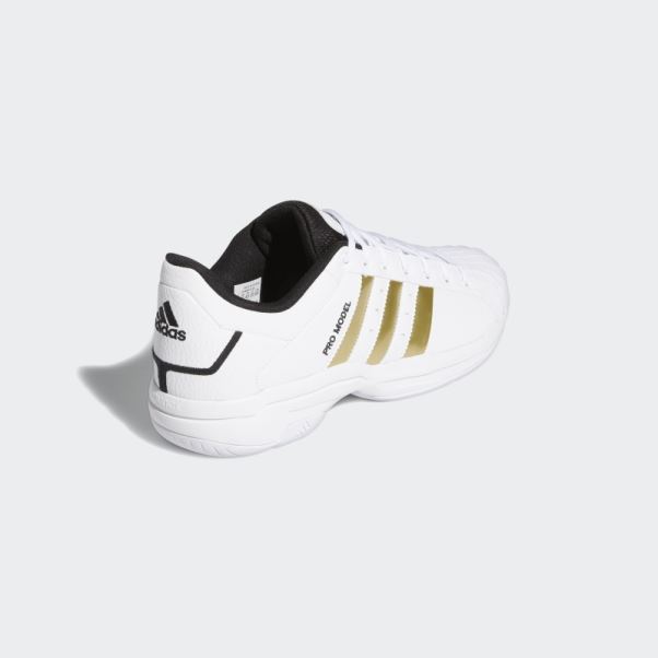 Adidas Pro Model 2g Low Chaussures Or Métallique