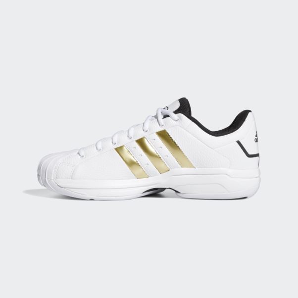 Adidas Pro Model 2g Low Chaussures Or Métallique