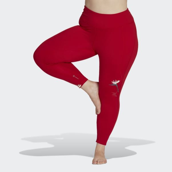 Legging Adidas Thebe Magugu 7/8 Studio Rouge (grande Taille)