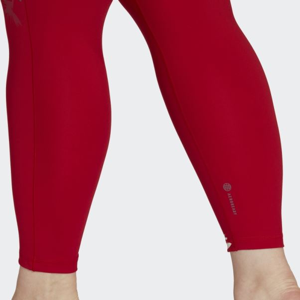 Legging Adidas Thebe Magugu 7/8 Studio Rouge (grande Taille)
