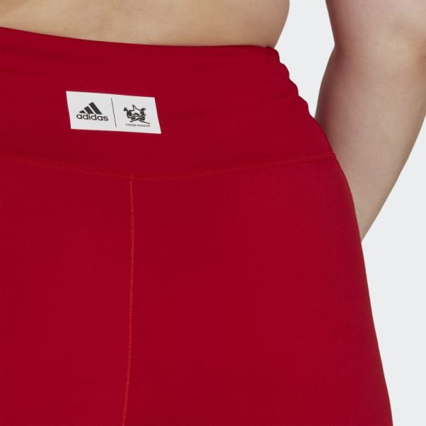 Legging Adidas Thebe Magugu 7/8 Studio Rouge (grande Taille)