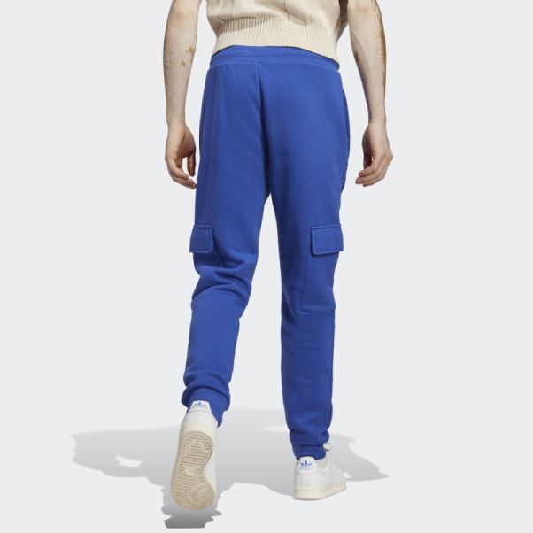 Adidas Pantalon De Jogging Cargo Trefoil Essentials Bleu
