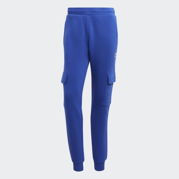 Adidas Pantalon De Jogging Cargo Trefoil Essentials Bleu