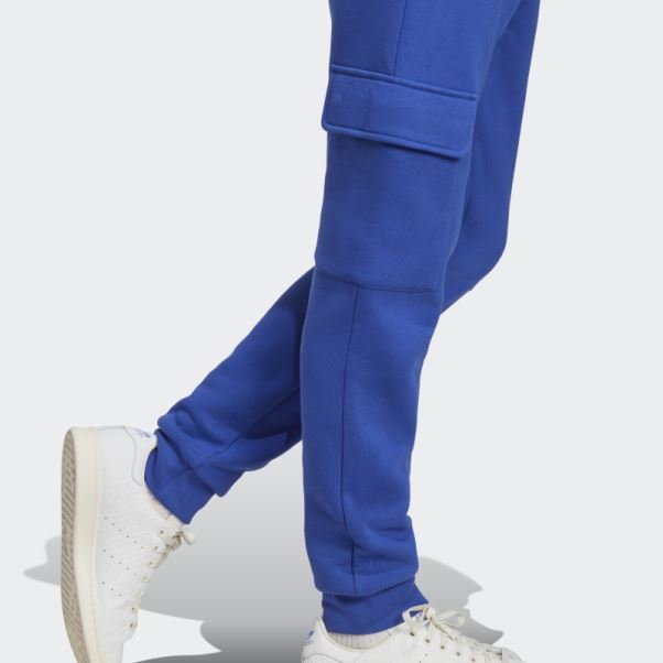 Adidas Pantalon De Jogging Cargo Trefoil Essentials Bleu