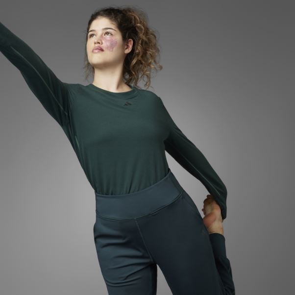 Pantalon De Yoga Authentique Balance Adidas Vert