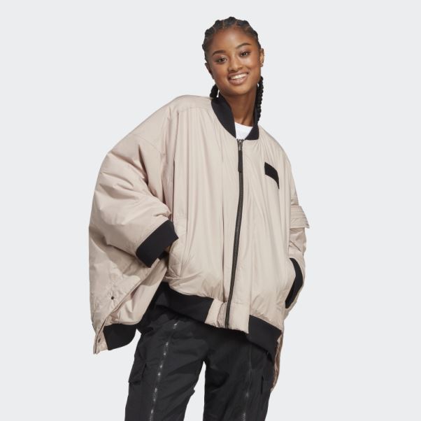 Adidas X Parley Blouson Aviateur Taupe
