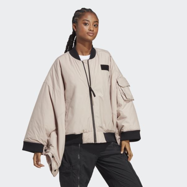 Adidas X Parley Blouson Aviateur Taupe