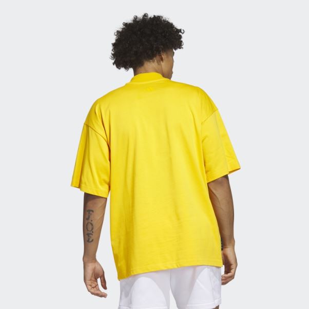 Harden Travel Tee Jaune Adidas