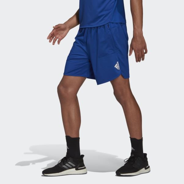 Short Adidas Bleu Royal Conçu Pour L'entraînement Heat.rdy Hiit
