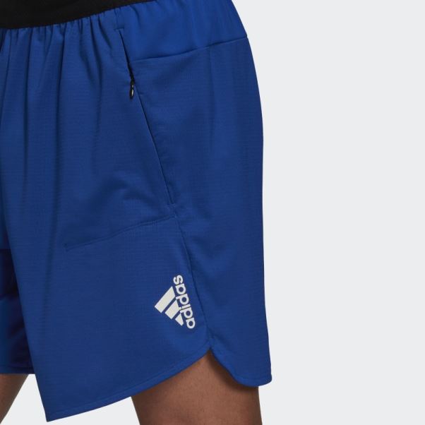 Short Adidas Bleu Royal Conçu Pour L'entraînement Heat.rdy Hiit
