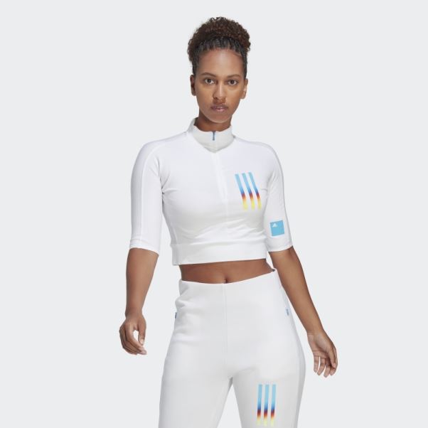 T-shirt Slim Fit Mission Victoire Blanc Adidas