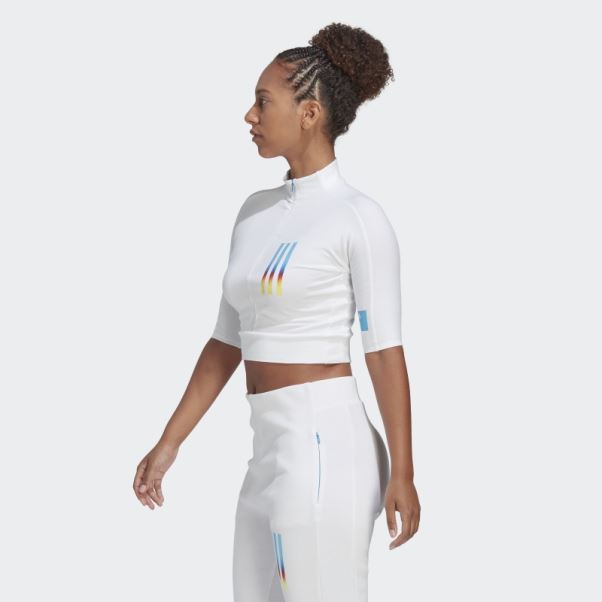 T-shirt Slim Fit Mission Victoire Blanc Adidas