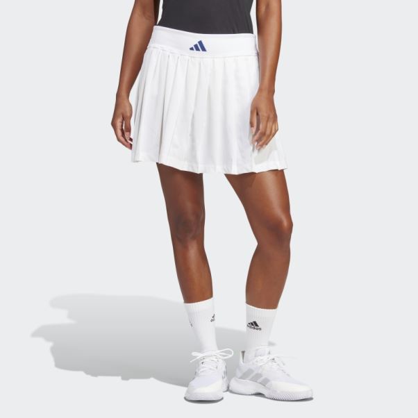 Jupe Plissée Clubhouse Premium Classic Tennis Blanc Adidas