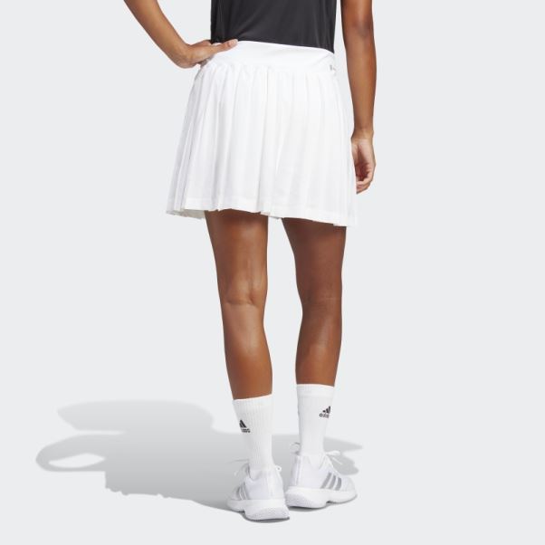 Jupe Plissée Clubhouse Premium Classic Tennis Blanc Adidas