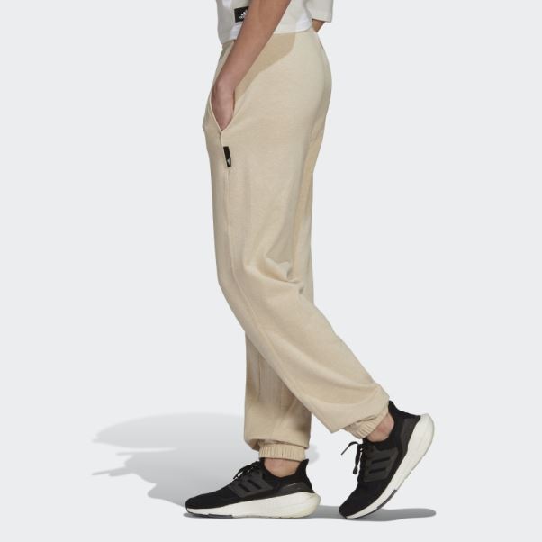 Adidas Sportswear Studio Lounge été Pantalon Beige Mel