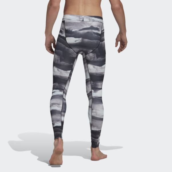 Collants D'entraînement De Yoga Imprimés Multicolores Adidas