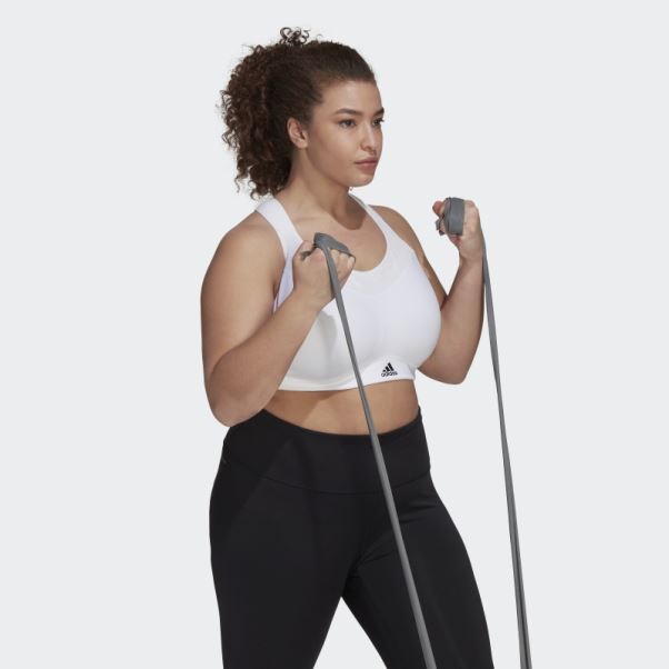 Soutien-gorge à Maintien élevé Adidas Tlrd Impact Training (taille Plus) Fashion Blanc