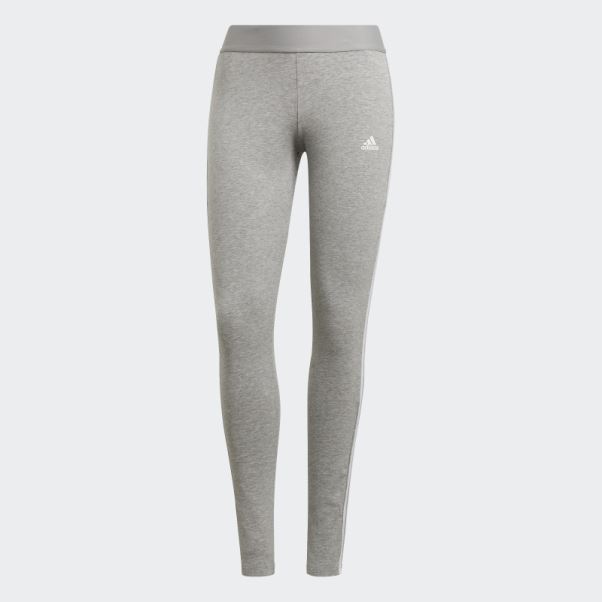 Legging 3 Bandes Adidas Gris Moyen