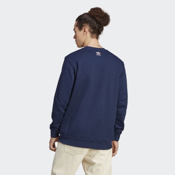 Sweat Adidas Graphics Archive Crew Indigo Nuit