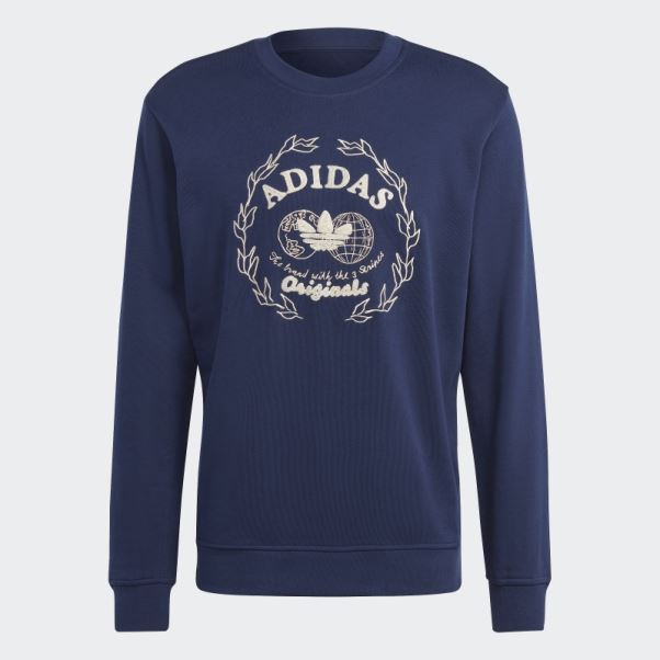 Sweat Adidas Graphics Archive Crew Indigo Nuit