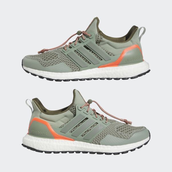 Chaussures Ultraboost 1.0 Argent Vert Adidas