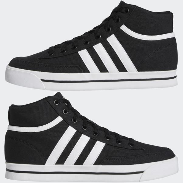 Retrovulc Chaussures De Skate En Toile Mi Noir Adidas