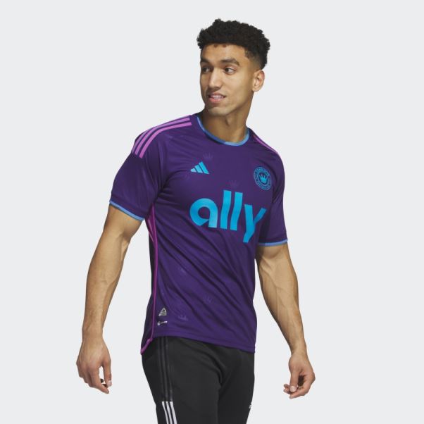 Maillot Authentique Extérieur Charlotte Fc 23/24 Adidas Violet Foncé