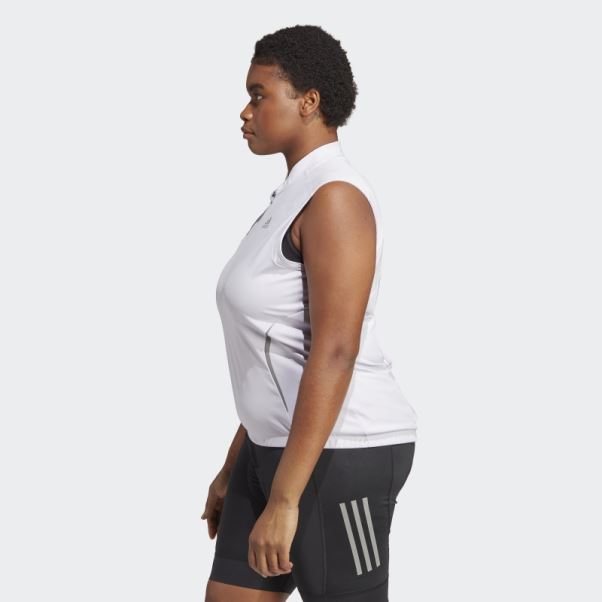 Le Haut De Cyclisme Sans Manches (taille Plus) Adidas Silver Dawn