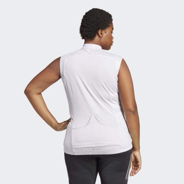 Le Haut De Cyclisme Sans Manches (taille Plus) Adidas Silver Dawn