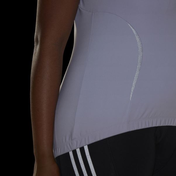Le Haut De Cyclisme Sans Manches (taille Plus) Adidas Silver Dawn