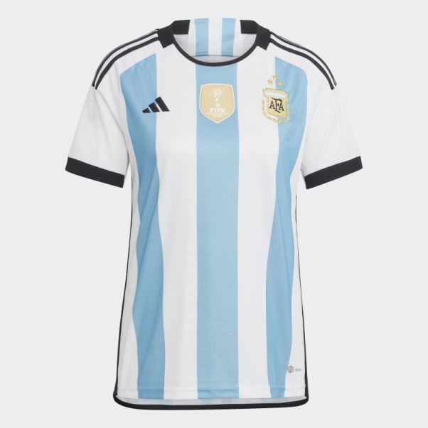 Maillot Domicile Argentine 22 Gagnants Femme Adidas Blanc