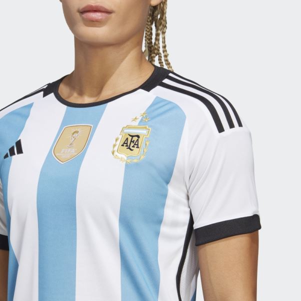 Maillot Domicile Argentine 22 Gagnants Femme Adidas Blanc
