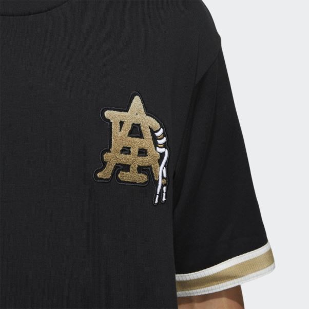 T-shirt à écusson Collégial Moderne Adidas Noir