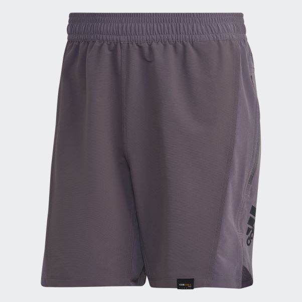Adidas Short D'entraînement En Cordura Gris Trace
