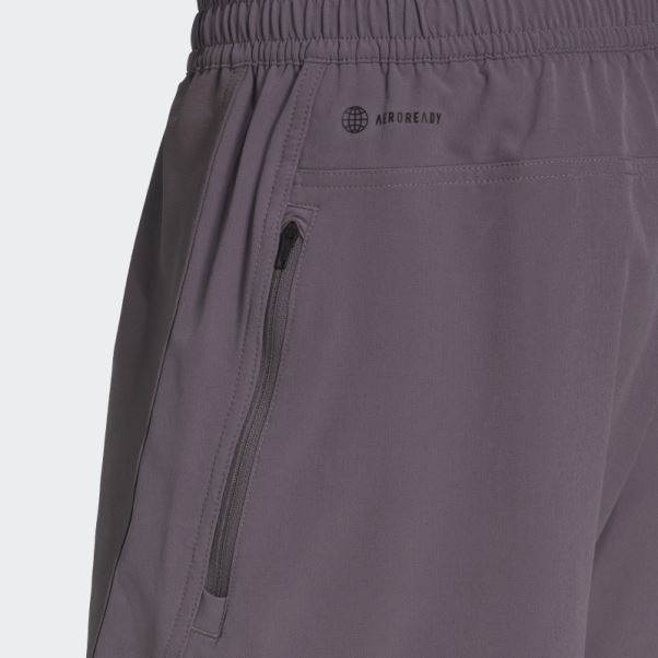 Adidas Short D'entraînement En Cordura Gris Trace
