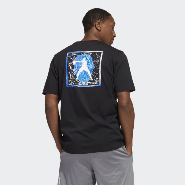 T-shirt Rose Adidas Noir