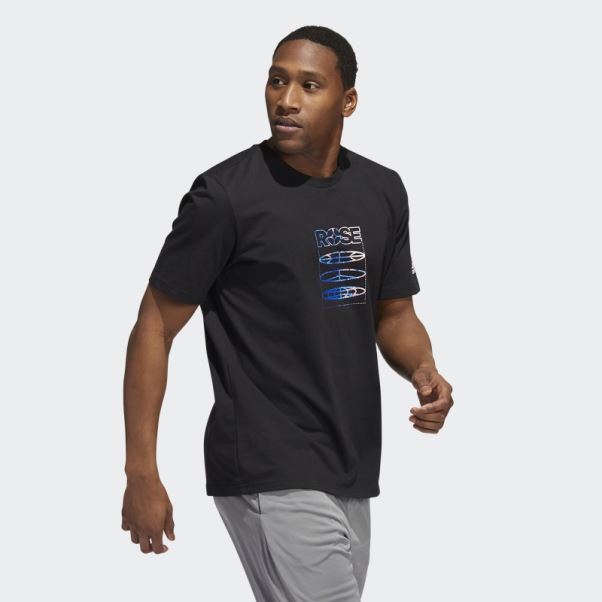 T-shirt Rose Adidas Noir