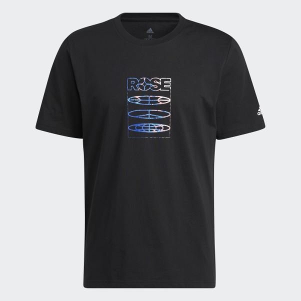 T-shirt Rose Adidas Noir