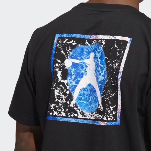 T-shirt Rose Adidas Noir