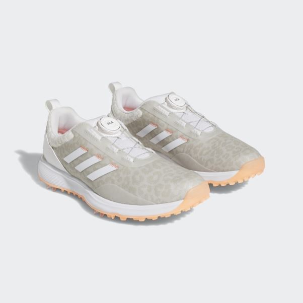 S2g Boa Chaussures De Golf Adidas Blanc