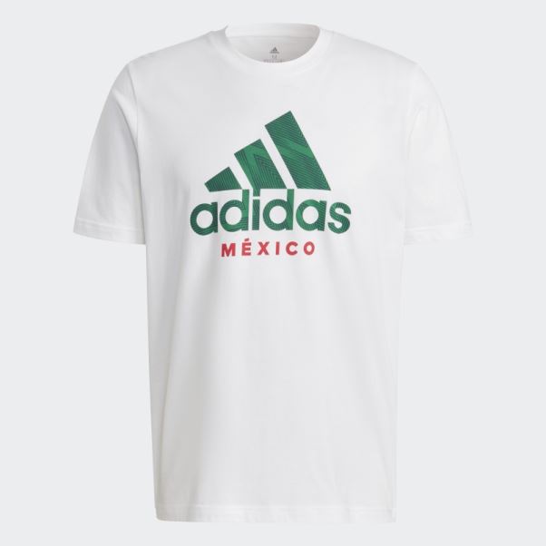 Tee Shirt Graphique Mexico Blanc Adidas