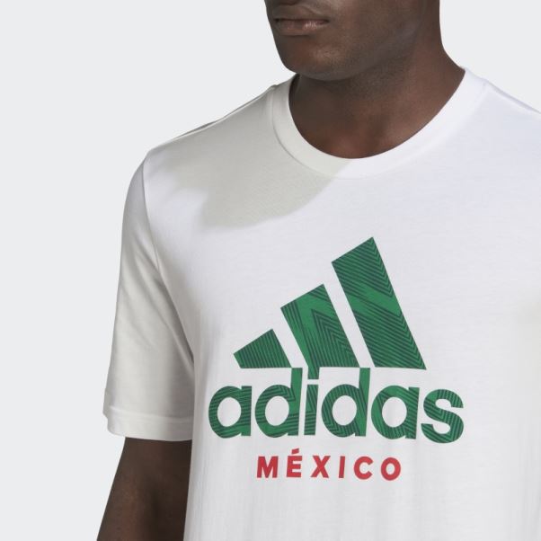 Tee Shirt Graphique Mexico Blanc Adidas
